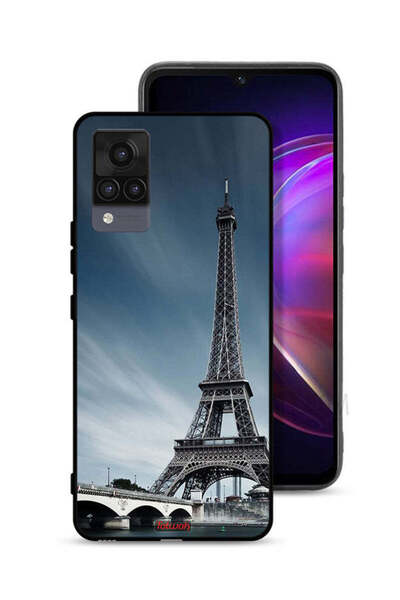 Tolwak غطاء حماية لهاتف Vivo V21 بتصميم برج إيفل