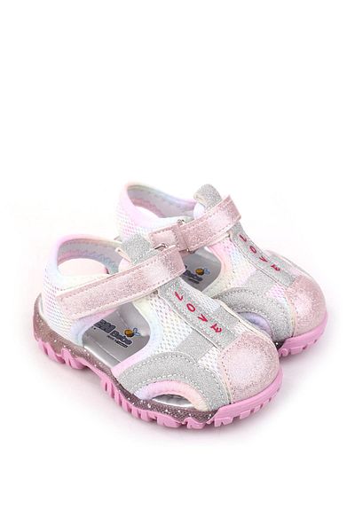Papuçsepeti Shoe Basket - Arzn 4835 Baby Girl Orthopedic Comfortable Sole Sandals