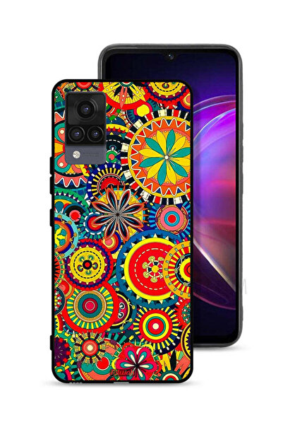 Tolwak غطاء حماية لهاتف Vivo V21 بنمط ماندالا ملون