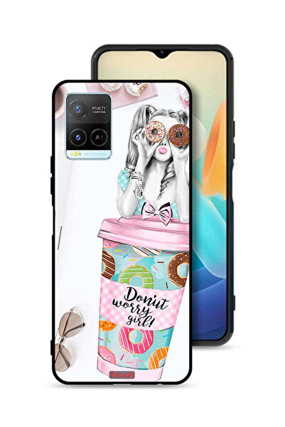 Tolwak غطاء حماية فيفو Y21 بتصميم فتاة دونات ووري جيرل