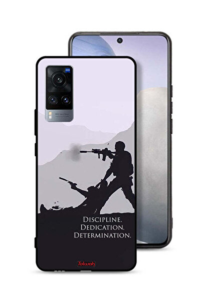 Tolwak Vivo X60 Protective Case Cover Discipline Dedication Determination