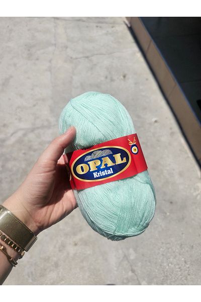 OPAL خيط كريستال محبوك يدويًا رقم: 250، حقيبة توزيع الصابون من الألياف الكريستالية، خيط محبوك 100 جرام - 475 متر