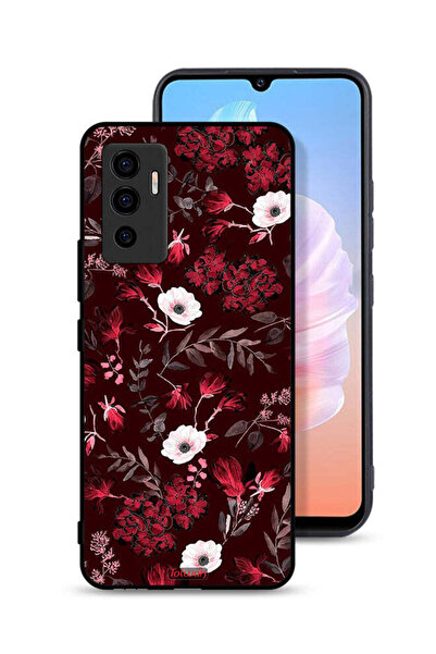 Tolwak Vivo V23e Protective Case Cover Small Flowers And Tropical Leaves