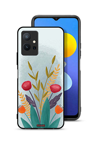 Tolwak غطاء حماية لهاتف Vivo T1 5G برسومات نباتية