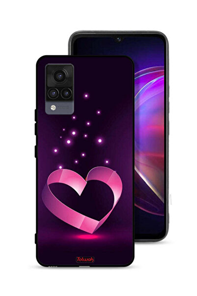 Tolwak Vivo V21 Protective Case Cover Heart Art
