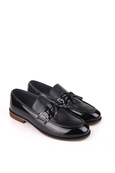 Papuçsepeti Shoe Basket 4704 Tasseled Men's Ballerina Shoes