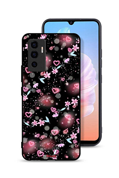 Tolwak غطاء حماية لهاتف Vivo S10e 5G بنقشة قلوب وأزهار صغيرة