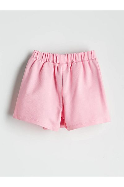LC Waikiki Striped Baby Girl Shorts with Elastic Waist