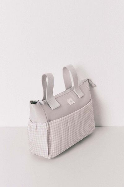 Women'secret Medium " maternity " vanity case bag in grey gingham