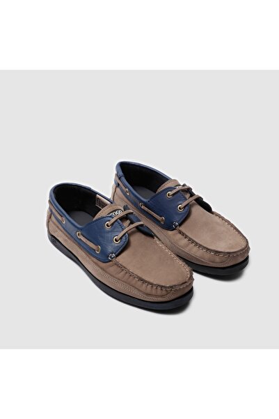 TOGO Kum Lacivert Hakiki Deri Navıgator Erkek Marina Ayakkabı [051820]