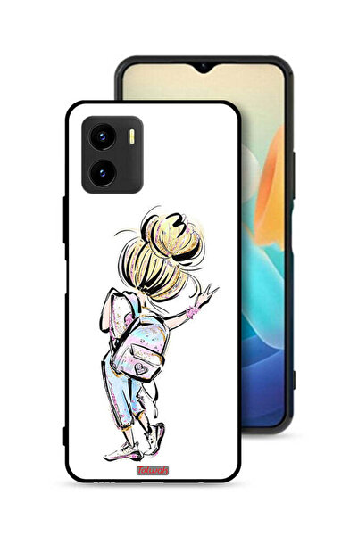 Tolwak غطاء حماية Vivo Y15s بتصميم فتاة العودة إلى المدرسة