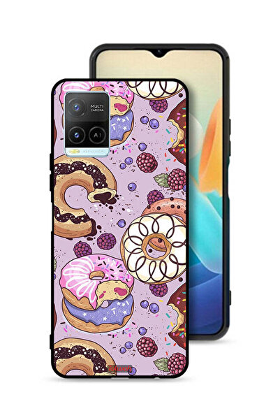 Tolwak غطاء حماية لهاتف Vivo Y33s 4G برسومات دونات فنية