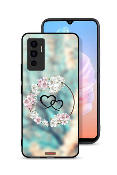 Tolwak غطاء حماية لهاتف Vivo V23e بتصميم قلوب في فن الخاتم