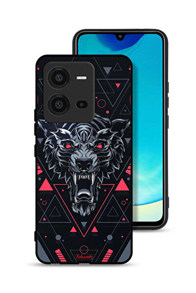 Tolwak غطاء حماية لهاتف Vivo V25 5G بتصميم الذئب المتمرّد