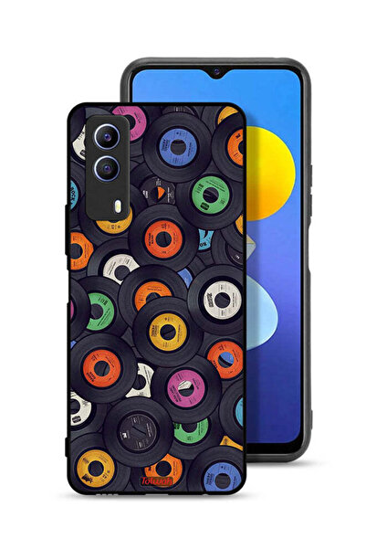 Tolwak غطاء حماية لجهاز Vivo T1x بنمط أقراص مضغوطة