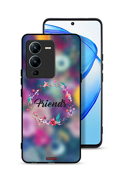 Tolwak غطاء حماية Vivo V25 Pro 5G بتصميم خاتم أصدقاء الزهور