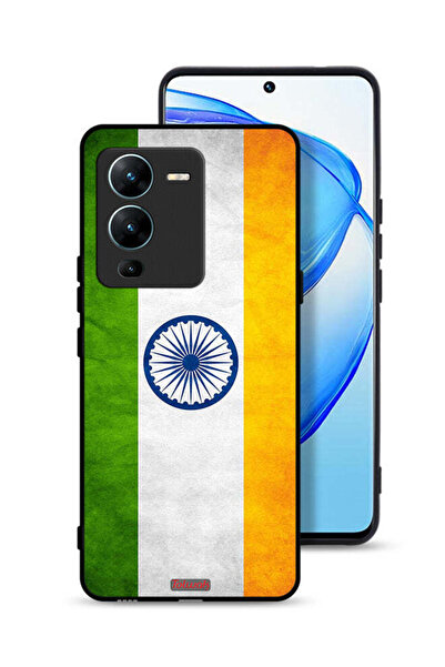 Tolwak غطاء حماية لهاتف Vivo V25 Pro 5G بطبعة علم هندي مضيء