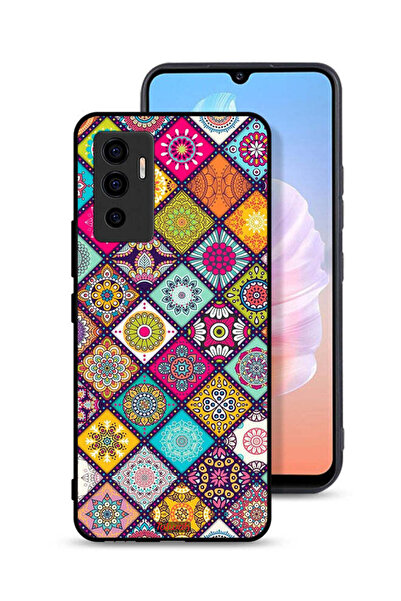 Tolwak غطاء حماية لهاتف Vivo S10e 5G بنقشة مربعات ماندالا