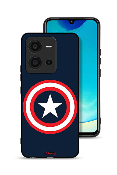 Tolwak غطاء حماية لهاتف Vivo V25 5G بتصميم كابتن أمريكا