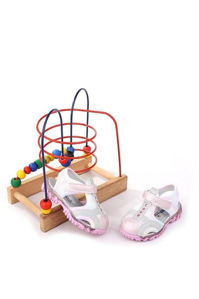 Papuçsepeti Shoe Basket - Arzn 4835 Baby Girl Orthopedic Comfortable Sole Sandals