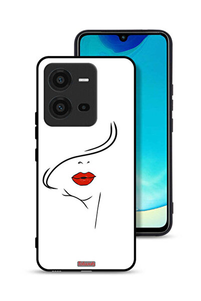Tolwak غطاء حماية لهاتف Vivo V25 5G برسومات وجه فتاة