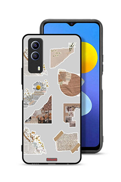 Tolwak غطاء حماية لجهاز Vivo T1x بقطع من الملصقات الورقية