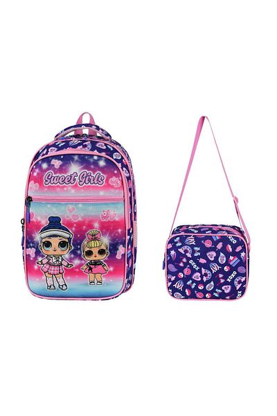 Baginn Geanta Scoala Primara Lol Set 2 40*30 Cm Cutie de pranz Rucsac Ortopedic Fata Copil