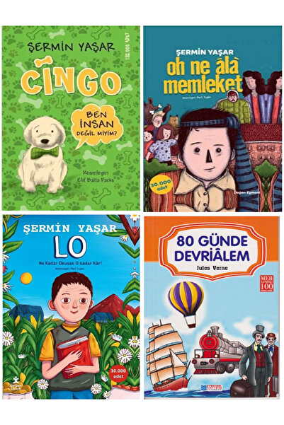Taze Kitap Cingo + Oh Ne Ala Memleket + Lo + 80 Günde Devri Alem / 4 KİTAP SET