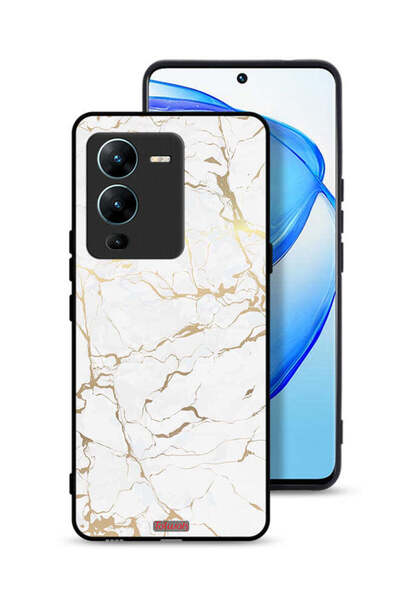 Tolwak غطاء حماية لهاتف Vivo V25 Pro 5G بنمط رخامي