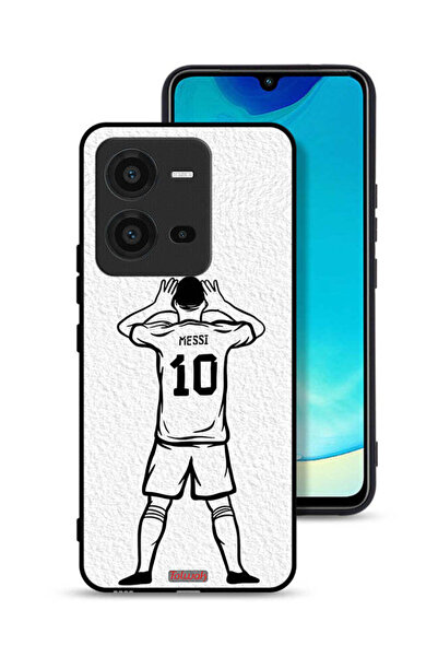 Tolwak غطاء حماية لهاتف Vivo V25 5G برسومات ميسي سكيتش