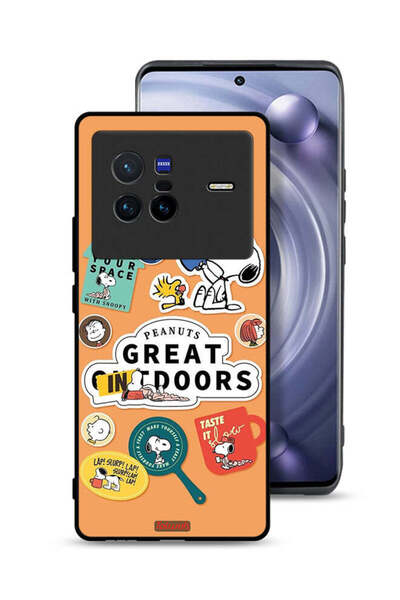 Tolwak غطاء حماية لهاتف Vivo X80 بملصقات الفول السوداني