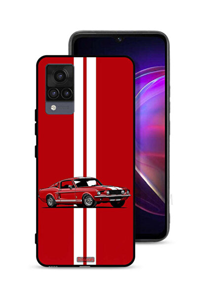 Tolwak Vivo V21 Protective Case Cover Vintage Car Abstract Art