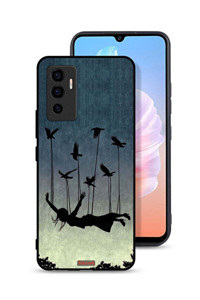 Tolwak غطاء حماية لهاتف Vivo S10e 5G بتصميم طيور تحمل فتاة ساقطة