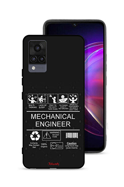 Tolwak غطاء حماية لهاتف Vivo V21، ملصق المهندس الميكانيكي