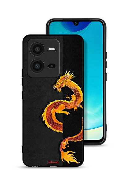 Tolwak Vivo V25 5G Protective Case Cover Dragon Art