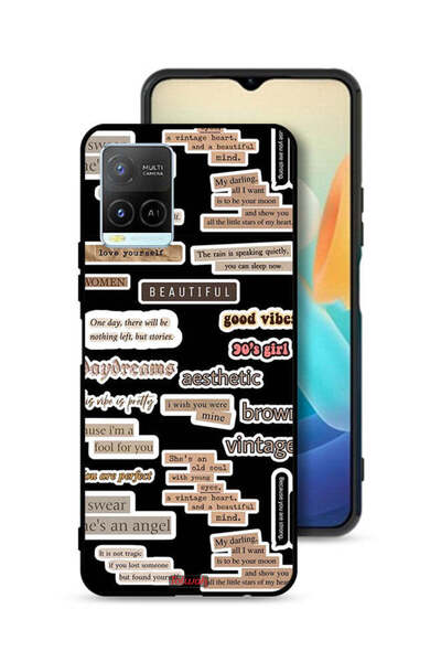 Tolwak Vivo Y33s 4G Protective Case Cover Beautiful Quotes Stickers