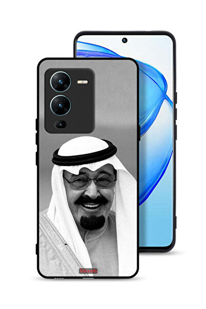 Tolwak غطاء حماية لهاتف فيفو V25 برو 5G صورة الملك عبدالله مبتسماً