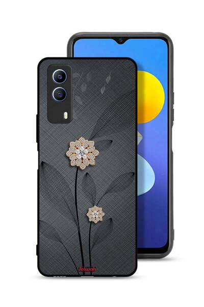 Tolwak Vivo T1x Protective Case Cover Diamond Flowers Art