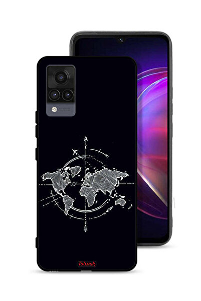 Tolwak غطاء حماية لهاتف Vivo V21 بتصميم البوصلة