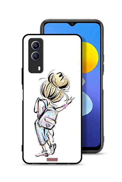 Tolwak غطاء حماية Vivo T1x بتصميم فتاة العودة إلى المدرسة
