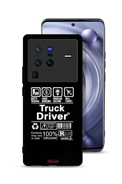 Tolwak غطاء حماية Vivo X80 Pro، ملصق سائق شاحنة