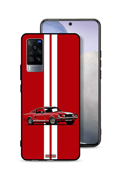 Tolwak Vivo X60t Protective Case Cover Vintage Car Abstract Art