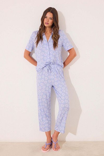 Women'secret Blue Capri viscose classic pyjamas