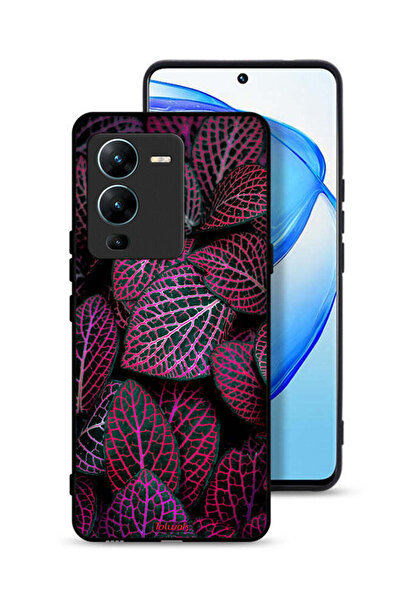 Tolwak غطاء حماية لهاتف Vivo V25 Pro 5G بنقشة أوراق سالجا