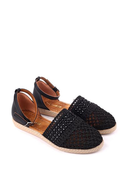 Papuçsepeti Papuç Basket1703 Women's Straw Knitted Daily Comfortable Ballerina Shoes