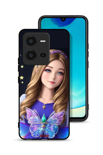 Tolwak Vivo V25 5G Protective Case Cover Cute Butterfly Girl