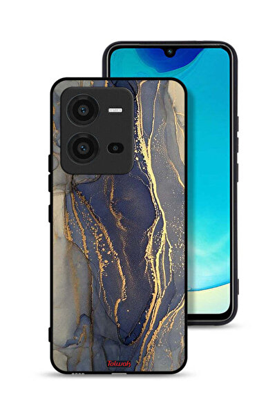 Tolwak غطاء حماية لهاتف Vivo V25 5G بنقشة رخامية لامعة