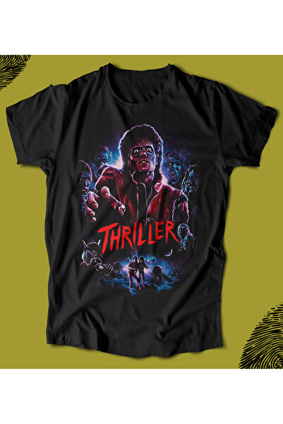 BUTSHIRT تي شيرت BU 'Michael Jackson - Thriller' تي شيرت للجنسين بقصة عادية