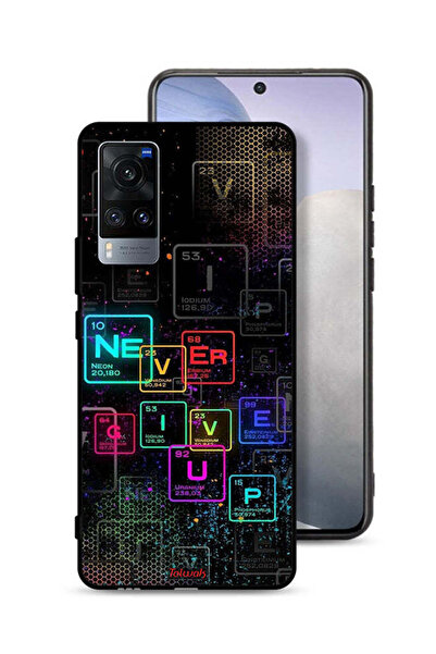 Tolwak Vivo X60 Protective Case Cover Never Give Up Art