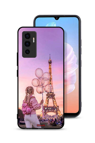 Tolwak غطاء حماية لهاتف Vivo V23e بطبعة فتاة تحمل بالونات